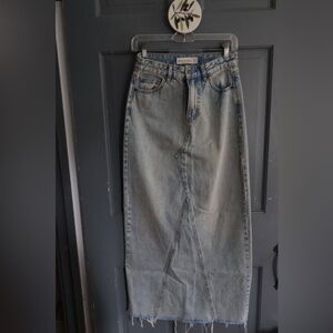 Denim Maxi Skirt